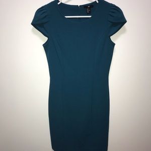 H & M | Teal Sheath Dress